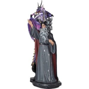 Dark Wizard and Dragon Statue