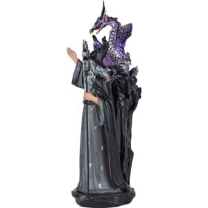 Dark Wizard and Dragon Statue