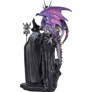 Dark Wizard and Dragon Statue