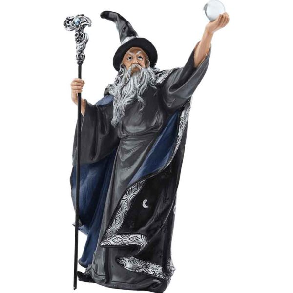 Dark Wizard and Dragon Statue