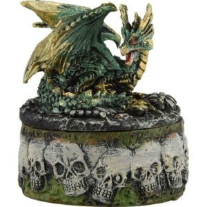 4-Piece Dragon and Skull Trinket Box Set