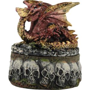 4-Piece Dragon and Skull Trinket Box Set