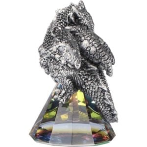Guarded Baby Prism Dragon Statue