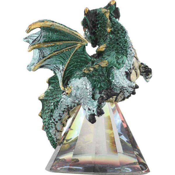 Teal Baby Prism Dragon Statue