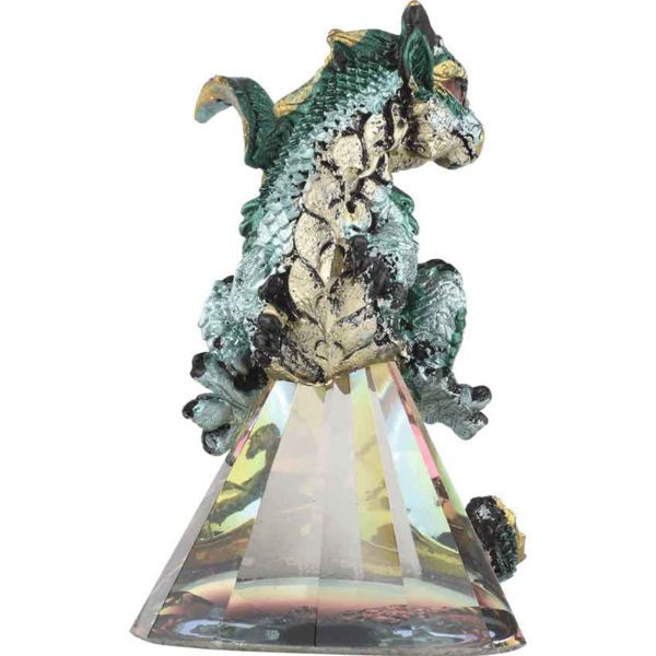 Teal Baby Prism Dragon Statue