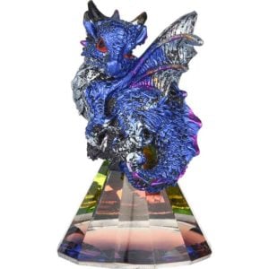 Blue Baby Prism Dragon Statue