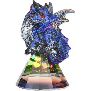 Blue Baby Prism Dragon Statue