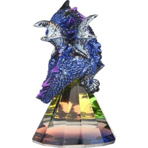 Blue Baby Prism Dragon Statue