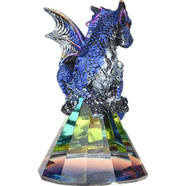 Blue Baby Prism Dragon Statue