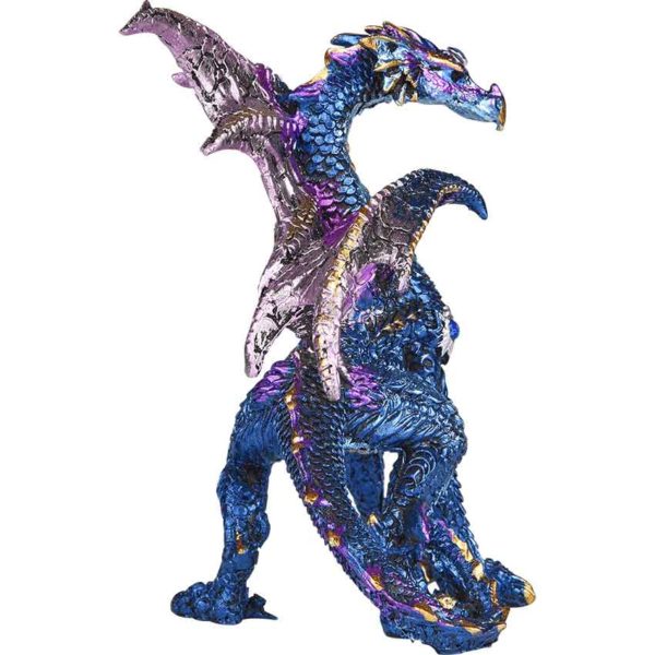 Regal Blue Dragon Statue