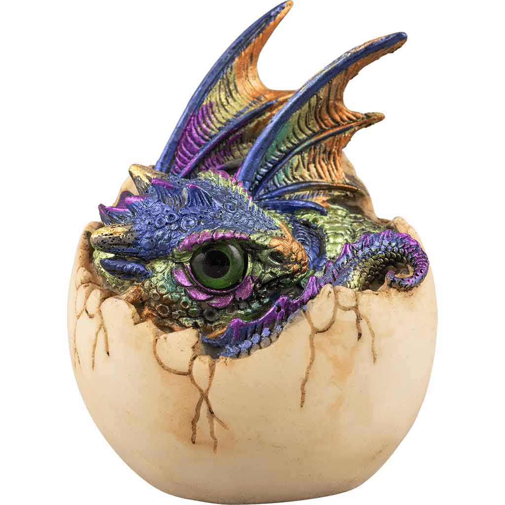 Purple Dragon Hatchling Statue