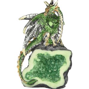 Emerald Green Dragon Crystal Statue