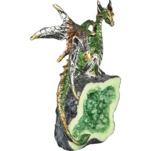 Emerald Green Dragon Crystal Statue