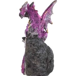 Purple Dragon Crystal Statue