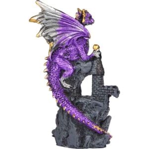 Purple Dragon Castle Statue