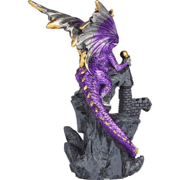 Purple Dragon Castle Statue