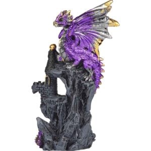 Purple Dragon Castle Statue