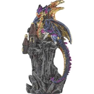 Blue Dragon Castle Statue