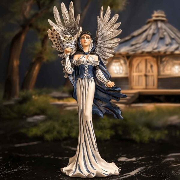 Fairy and Owl Statue