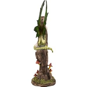 Green Fairy on Stump Statue