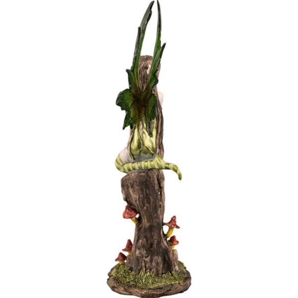Green Fairy on Stump Statue