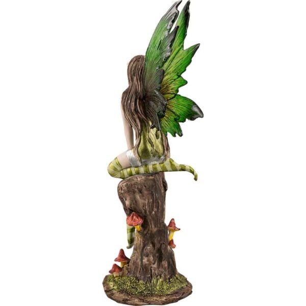 Green Fairy on Stump Statue