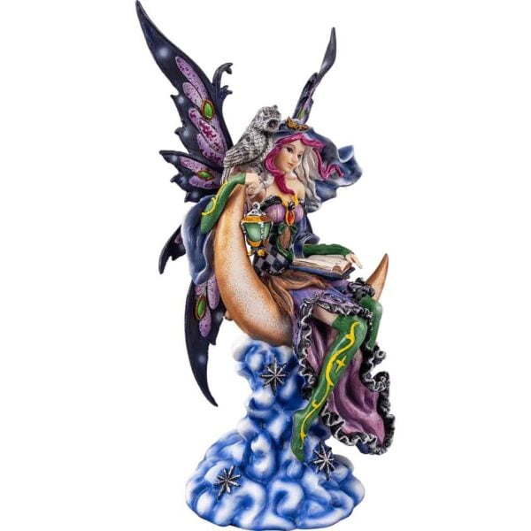 Mystical Fairy and Moon Statue