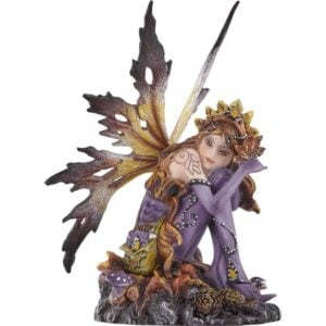 Sitting Autumn Fairy Statue
