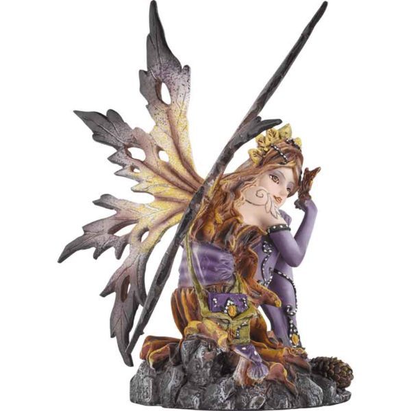 Sitting Autumn Fairy Statue