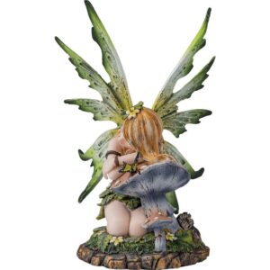 Sleeping Green Leaf Fairy Statue