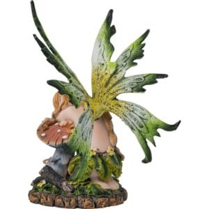 Sleeping Green Leaf Fairy Statue