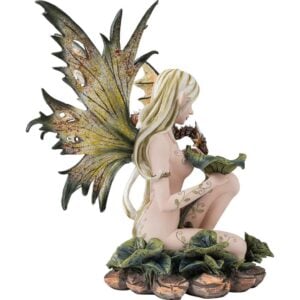 Nature Fairy with Dragon Statue