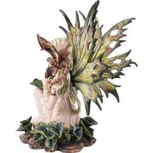 Nature Fairy with Dragon Statue