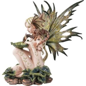 Nature Fairy with Dragon Statue