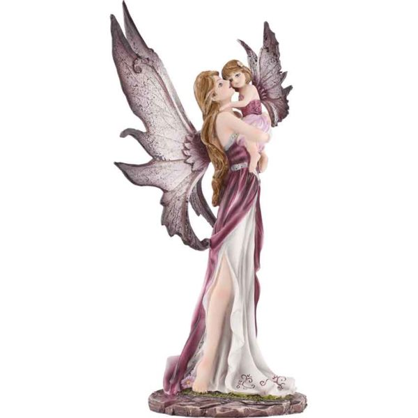 Magenta Fairy and Baby Statue