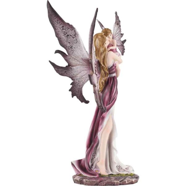 Magenta Fairy and Baby Statue