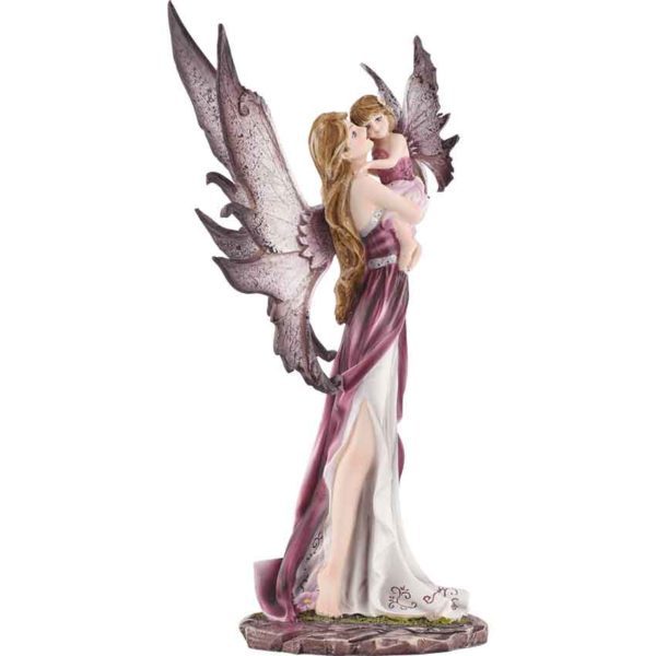 Magenta Fairy and Baby Statue