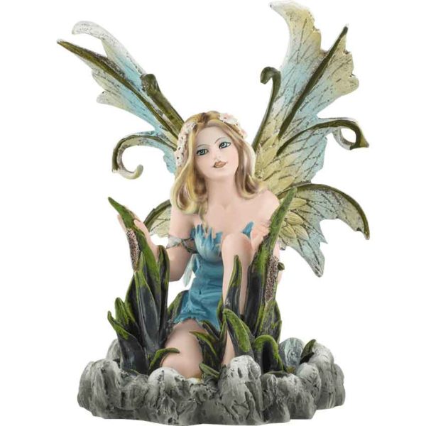 Crouching Water Fairy Statue