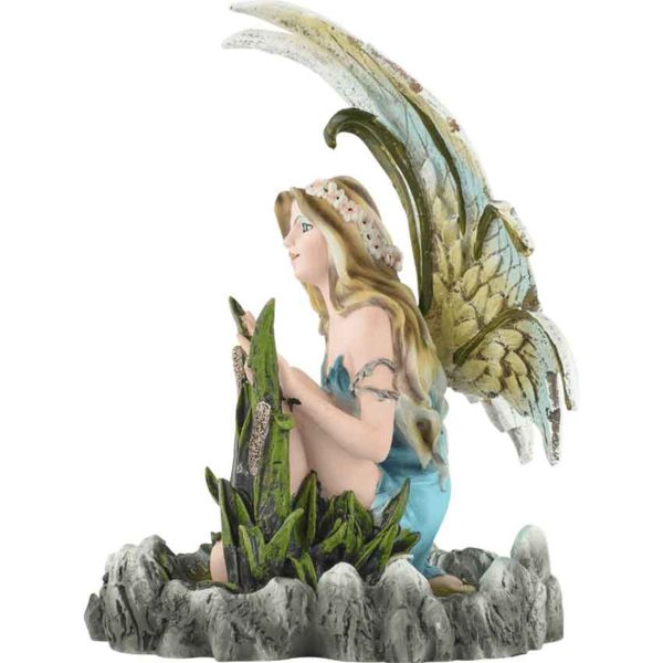 Crouching Water Fairy Statue