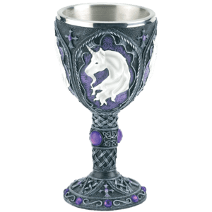 Veronese Design Baphomet Chalice With Stainless Steel Tumbler - Crimson Jeweled Serpent, 6 7/8 Inch, 6 Oz - View #8