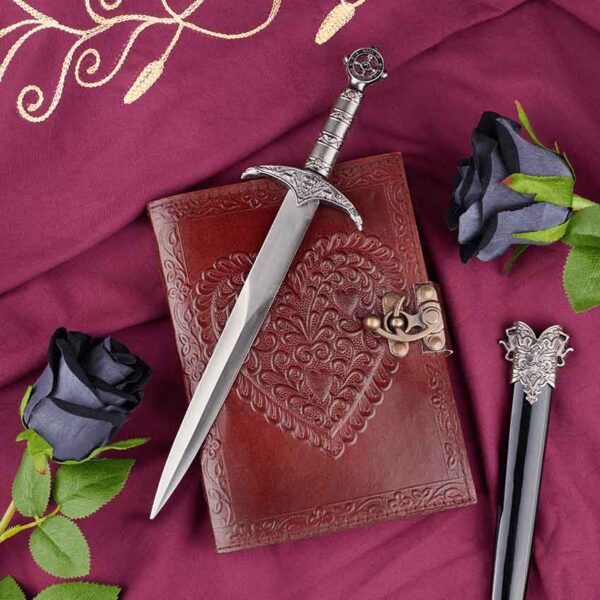 Leather Embossed Celtic Heart Journal With Lock