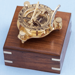 Brass 3 Inch Sundial Compass