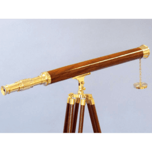 Brass and Wood Harbor Master Telescope