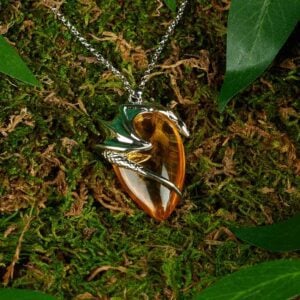 Basking Draca Crystal Keeper Necklace