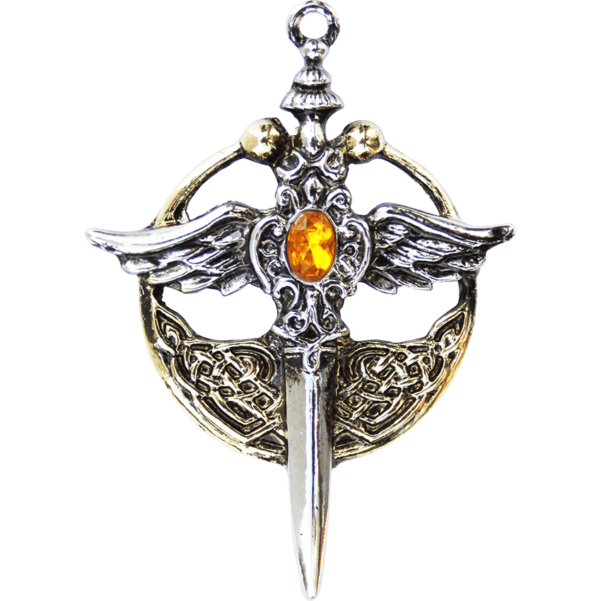 st michael sword pendant
