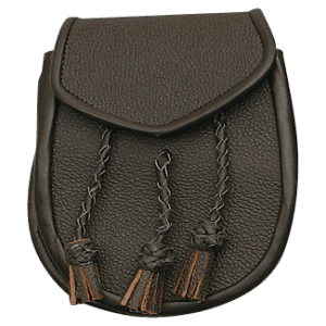 Brown Braided Tassel Sporran