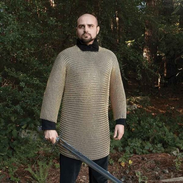 Brass Plated Chainmail Shirt