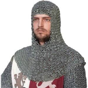 Riveted Aluminum Chainmail Coif