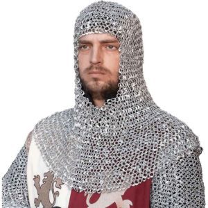 Riveted Aluminum Chainmail Coif