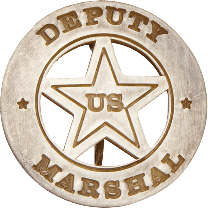 Round Deputy Us Marshal Badge Ac 14 225 Medieval Collectibles